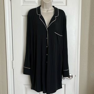 Victoria’s Secret XL Black Pajama Dress Nightgown